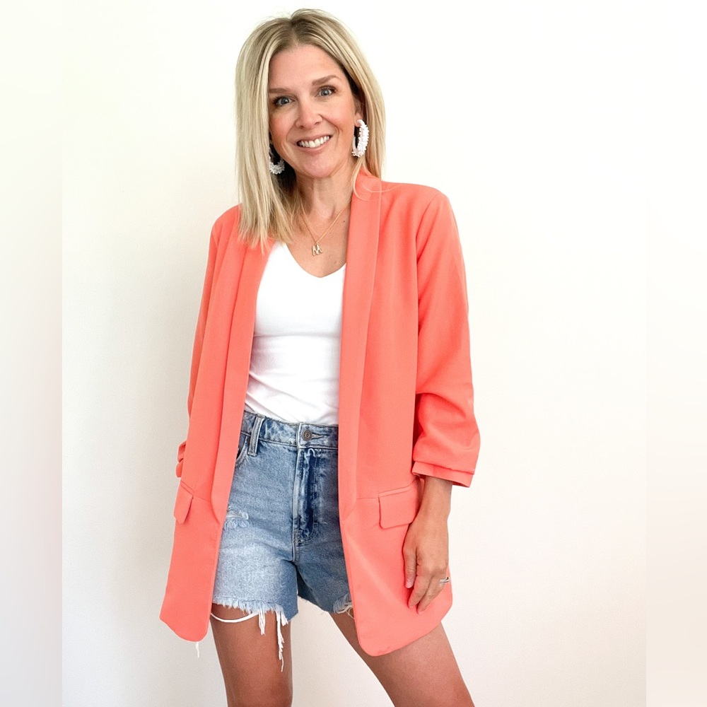 Boyfriend Blazer - Coral